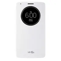 在飛比找e-Payless百利市購物中心優惠-LG G3 D855 原廠視窗感應式皮套 白色/ 支援無線充