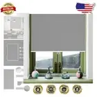 Thermal Insulated Grey Roller Shades – 38"x72" Blackout Blinds for All Rooms