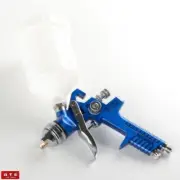 HVLP Air Powered Gravity Top Feed Fed and Spray Gun Paint Sprayer Set Painter