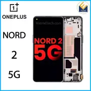 OnePlus Nord 2 5G OLED Assembly With Frame (Aftermarket Plus) (Blue Haze)