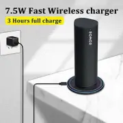 For Sonos Roam Speaker Black Magnetic Wireless Charger Charging Dock Cradles