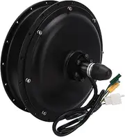 POENVFPO 48V 1500W E-Bike Rear Hub Motor Stainless Steel & Alloy 45-50km/h Electric Bike Brushless Gearless Hub Motor for Snowmobile Electric Scooter Black
