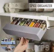 Kitchen Seasoning Bottle Storage Rack Spice Rack Self-Adhesive Wall-Mounted