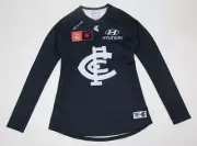 Carlton Blues Womens Player Issue Guernsey #1 With GPS Pouch Size 10