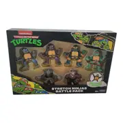 Teenage Mutant Ninja Turtles Stretch Ninjas 6 Figure Battle Pack