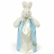 Bunnies by the Bay - Bye Bye Buddy- Travel Sized Blanket Comforter w Plush 32cm 'Bud' Blue