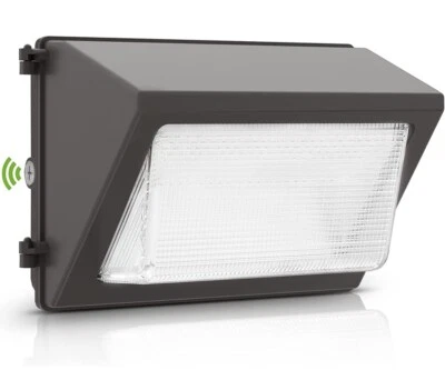 80W Wall Pack Light Dusk to Dawn Photocell Sensor LED Outdoor Light