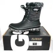 BOGS Women's Arcata Knit Winter Boot Size 11 Black Multi WP Insulated 72404-009