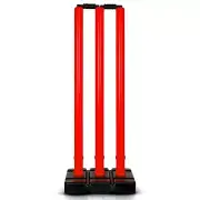 Plastic Wickets Cricket Stumps with Stand & Bails