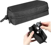 [Holibanna] Slim Travel Sunglasses Case Soft Glasses Pouch with Zipper Dual Eyeglass Organizer for Women