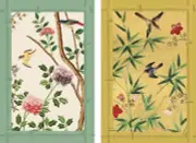 Caspari Large Type Bridge Playing Cards, Chinese Wallpaper - 2 Decks (PC123J)