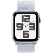 Apple Watch SE 40mm Silver Aluminium Case GPS + Cellular Sport Loop (Blue Cloud) [2024]