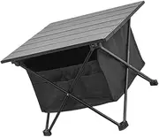 Kisangel Portable Folding Table with Outdoor Storage Pouch Compact Picnic Bag for Easy Setup and Tidy Organization for Camping Barbecues and Tailgating