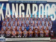 2023 north Melbourne kangaroos AFL football team poster, FREE POST 1