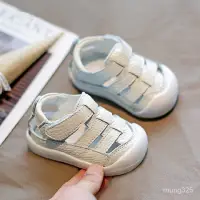 在飛比找蝦皮購物優惠-🔥臺灣新品熱賣🔥真皮男寶寶涼鞋1-3嵗女嬰兒軟底學步鞋子幼兒