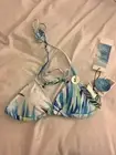 Forever 21 String Bikini Top Leaf Print