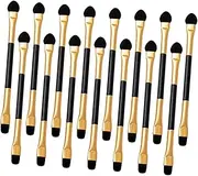 TOGEVAL 15Pcs Double Sided Eyeshadow Applicators for Women Portable Makeup Brushes for Eye Shadow Application for Travel and Daily Use