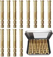 50/100/150 Grain Archery Arrow Copper & Aluminum Insert Screw Copper Brass Arrow Inserts Arrowheads Connector,for Diameter.244 Arrow Shaft Archery Accessories(12 PCS)