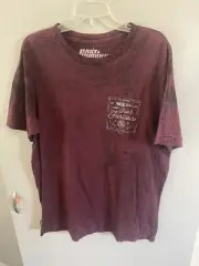 Affliction Fast & Furious Men’s NWT Maroon Printed Tee Short Sleeve Size XL Slim