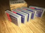 5 Sony QD2120 QIC80 mini data cartridge tapes in factory box - new sealed