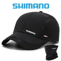 在飛比找蝦皮購物優惠-Shimano 2024 夏季運動透氣遮陽釣魚帽男士可調節戶