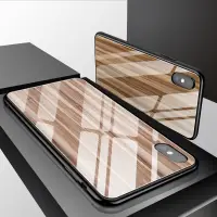 在飛比找蝦皮購物優惠-🔥秒出貨🔥 IPhoneXS 木紋 玻璃殼 鋼化玻璃 手機殼