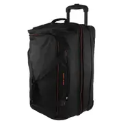 Pierre Cardin 82cm LARGE Soft Trolley Luggage Travel Case - Black