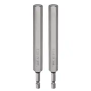 2pcs H12.0 Hex Head Drill Bit Wrench 12mm Flat Tip 1/4" Shank 150mm Long