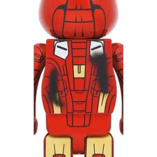 （現貨）BE@RBRICK 庫柏力克熊 bearbrick 鋼鐵人 戰損版 Ver. 400％ 玩具有毒