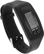 Kisangel Silicone Wristband Pedometer Watch - Exercise Bracelet for Step Counting - Simple White Silica Gel