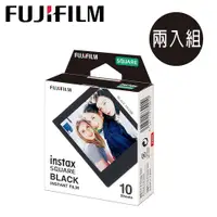 在飛比找PChome24h購物優惠-FUJI 拍立得底片-黑邊方型(BLACK)-(2入)