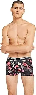 [Bonds] Mens Microfibre Guyfront Trunks Underwear Circles & Stars
