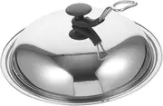 KOCKSHION Stainless Steel Pot Lid Standing Fry Pan Cover for Cookware Versatile Pan Lid with Moisture Control for Home Kitchen Restaurants and Canteens