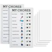 2Pcs Portable Chore Chart Memo Boards-4.7x7.9 Inch Detachable Message xiHDd