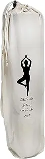 IVARIAN - Yoga Mat Bag Cover -100% Canvas Lightweight,Washable Yoga Dust Bag With Adjustable Strap