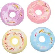 OHPHCALL Doughnut Bath Salt Balls 4 Pack Spa Bath for Relaxation Supplies Random