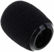 Generic Replacement RK183WS Snap-fit Windscreen Sponge Windshield Cover for Shure MX418DC/MX412DC WB98H CBETA98H / C Gooseneck Instrument Microphone, Black