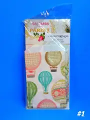 RARE WEBSTER'S PAGES POSTCARDS FROM PARIS SCRAPBOOK MINI BALLOON CRAFT BAGS ART