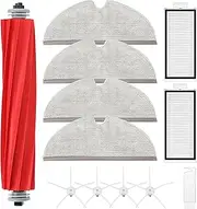[Fixbetter] Accessory Kit for Roborock Q7, Q7+, Q7 Max, Q7 Max+ Vacuum Cleaner Replacement Parts, 1 Roller Brush, 2 Filters, 4 Mop Pads, 4 Side Brushes, 1 Cleaning Brush