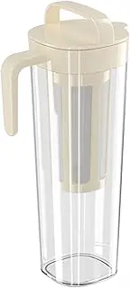 [JISADER] Cold Brew Maker,Coffee Maker,1.1 Liter Large Capacity,Simple Iced Coffee Maker,Cold Pot for Kitchen,Garden,Cafe,Dining,Bar, Kettle with handle