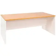 Velocity 1800mm Desk Golden Beech and White