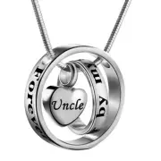 Cremation Jewelry No Longer by My Side, Forever in My Heart Carved Locket Cre...