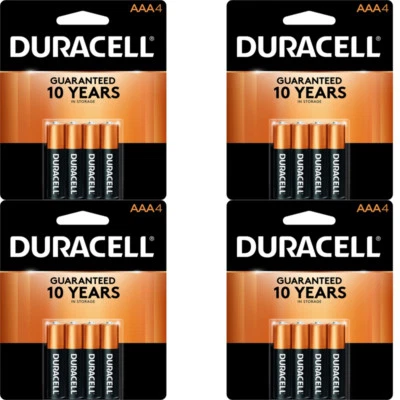 16 Count Duracell AAA Coppertop Alkaline Long Lasting Batteries