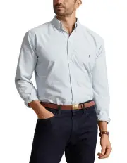 [Polo Ralph Lauren] Big & Tall Striped Oxford Shirt in Blue