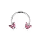 Butterfly Horseshoe Nose Rings Earrings Septum Ring Tragus Piercing Jewe*d*