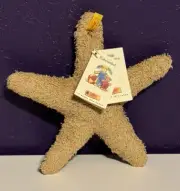 Vintage Steiff Plush Starfish Lovey Bear Disney Germany Rare New Tags HTF