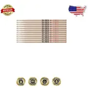 The Ultimate 5A Hickory Drumsticks Pack – 12 Quality Sticks for Versatile Play