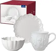 Villeroy & Boch – Toy's Delight Royal Classic Breakfast Set 6pcs., tableware set for 2 people, breakfast plates, cereal bowls, cups, Christmas plate, premium porcelain, dishwasher-safe, microwave-safe