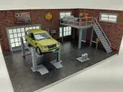 Brick two-floors garage Diorama model kit Scale 1/43 - 1:43 Car models display