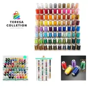 80 Spools Polyester Embroidery Machine Thread Kit 500M 550Y Each Spool - Colo...
